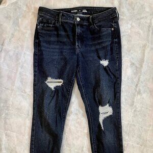 Old Navy Rockstar Super Skinny Jeans, Blue Denim Color Wash, Size 10